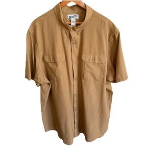 Duluth Mens Action Standard Fit Short Sleeve Shirt Untucked Length Size 2XL Tall
